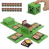 Nintendo Switch - Custodia per carte da gioco con 16 slot (Minecraft verde)