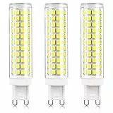 Generic Lampadina LED G9 15W Lampadine in Ceramica G9 136 LED 2835 SMD 1500lm Bianco Freddo 6000K Lampadine alogene equivalenti 120W 150W Ricambio dimmerabili AC220-240V 3 Pezzi
