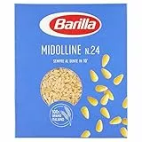Barilla Pasta Midolline Semola di Grano Duro N.24, Pastina per Minestre e Passate, 500g