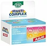 ESI - Multicomplex, Integratore Alimentare Multivitaminico Multiminerali, Senza Glutine, 30 Compresse