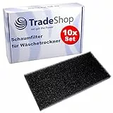 Trade-Shop - 10 filtri in spugna compatibili con Panasonic Gorenje Asko Cylinda Hisense Pelgrim Sibir Upo asciugatrice a pompa di calore