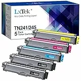 LxTek Compatibili Cartucce di Toner Sostituzione per Brother TN241 TN245 per HL-3140CW HL-3150CDW HL-3170CDW MFC-9140CDN MFC-9340CDW MFC-9330CDW DCP-9020CDW (Nero Ciano Magenta Giallo, 5-Pack)