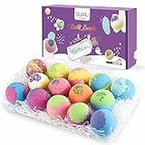 Bombe da Bagno, DUAIU Bombe da Bagno Profumate per Bambini, 14 x Bombe da Bagno Set Regalo con Olio Essenziale per Donna, la Festa Della Mamma, San Valentino