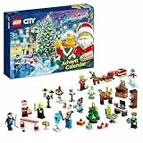 LEGO 60381 City Calendario dell'Avvento 2023 con 24 Regali, Incluse le Figure di Babbo Natale e della Renna, e Tappeto da Gioco Invernale, Regalo Natalizio per Bambini e Ragazzi