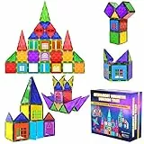 Desire Deluxe Set tessere magnetiche - Gioco Educativo per bambini e bambine - Età 3 4 5 6 7 anni - Impara con le costruzioni - 42 pz