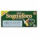 Sogni d'Oro Tisane, Complemento Alimentare, Drenante con Ortica, Verga d'Oro e Betulla, 20 Filtri - 40 gr
