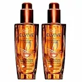 2x L'Oréal Paris Elvive Olio Straordinario Jojoba Sublimatore del Capello Nutrimento Intenso Setosi e Brillanti per Capelli Molto Secchi - 2 Flaconi da 100ml ognuno