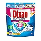 Dixan Power Caps Color, Detersivo Lavatrice in Capsule, 60 capsule (lavaggi)