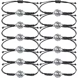 Braccialetti Calcio per Bambini, Kit da 12 Pezzi Intrecciati e Regolabili, Accessori Sportivi per Ragazzi e Ragazze, Adatti a Feste, Compleanni e Campionati del Mondo 2022.