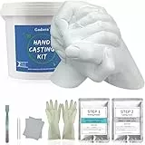 Kit Calco Mani Coppia - Kit per Calco in Gesso per stampi mani Coppia e Famiglie, regalo di anniversario e attività di vacanza, kit per calco in gesso per adulti, bambini, matrimonio, amici.