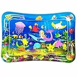 Wendergo Tummy Time Mat gonfiabile Baby Water Mat Neonati Attività di sviluppo precoce Playmat Giocattoli sensoriali per neonati neonati bambini