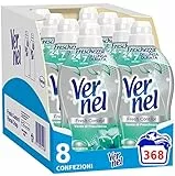 Vernel Fresh Control Ammorbidente Neutralizza Odori, profumazione Vento di Freschezza, Confezione da 8 x 46 lavaggi, totale 368 lavaggi