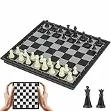 Scacchiera Magnetica Portatile - Scacchi da Viaggio - Scacchiera Professionale Giochi da Tavolo per Bambini e Adulti - 15CM