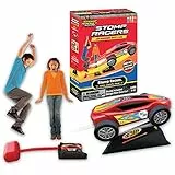 Stomp Rocket Stomp Racers rampa giocattolo per auto, 1 auto ad aria compressa per corse e acrobazie di salto con rampa di lancio e balzo