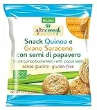 Probios Snack Quinoa e Grano Saraceno, con Semi di Papavero - 35 gr, Senza glutine, 35 grammo, 1