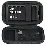 Custodia rigida Khanka Custodia da viaggio Cover Wear per WD_BLACK P50 2TB - SSD NVMe esterno per giochi (solo scatola)