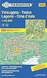 Tabacco Wandern 1 : 25 000 Valsugana - Tesino - Lagorai - Cime d'Asta [Lingua inglese]: 58