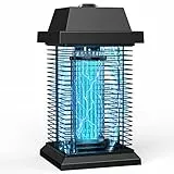 PALONE Lampada Antizanzare Elettrica, 20W 4500V UV Lampada Repellente Zanzare, Impermeabile IPX4 Trappola Zanzare Elettrico Per Campeggio, Giardino, Interni ed Esterni, Silenzioso e Sicuro