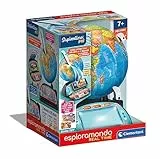 Clementoni - 16446 - Sapientino Più - Esploramondo Real Time - Globo Interattivo Parlante, Mappamondo Bambini, Gioco Educativo 6 Anni, Elettronico Parlante, Penna Bluetooth, App Dedicata, Con Batterie