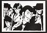 moreno-mata Autentici Graffiti Fatti a Mano Lup. III Handmade Poster Anime e Manga Quadri Moderni Soggiorno Decorazione Parete Regalo Uomo e Donna
