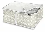Domo PAK Living 908023 Custodia Coperte, Peva, Beige, 45 x 55 x 25 cm