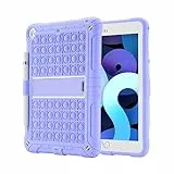 XZC Custodia per iPad 6a generazione/5a generazione (9,7 pollici modello 2018/2017)/iPad Air 2/iPad Pro 9.7 custodia antiurto con portamatite e cinturino (viola)