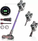Laresar Aspirapolvere Senza Fili 33Kpa 400W Scopa Elettrica Senza Fili Potente Batteria Rimovibile 55 Min Display a LED per Aspirazione Regolabile con Manopola Aspirapolvere Anti-groviglio Elite 5