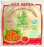 Bamboo Tree, Carta di Riso Vietnamita per Involtini Primavera, Specialmente per Friggere - 22 cm, 400g