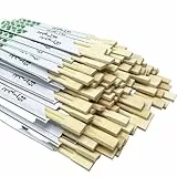 Bacchette per Sushi in Bamboo | 100 Paia da 23 cm | Bacchette Cinesi in Bambù | Set Posate Asiatiche di legno Naturale Biodegradabile | Per Cibo Giapponese Noodles