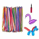Herefun 200 Pezzi Palloncini Modellabili, Magici Palloncini Lattice con Pompa, Colore Assortiti Decorazione per Matrimoni Feste Compleano Festa Nuziale