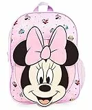 Disney Minnie Zainetto Bambina Zainetto Asilo Bambina Elementare Zaino Minnie Marie Aristogatti Zaino Bambina per Scuola Materna Viaggi Regalo Bambine (Rosa Minnie)
