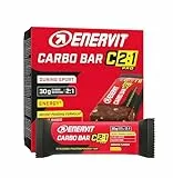 Enervit, Carbo Bar C2:1PRO Brownie, Confezione da 12Barrette Energetiche Gusto Cioccolato, per Attività di Resistenza di Lunga Durata ad Alta Intensità, Barretta Energetica con 30g di Carboidrati