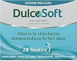 Dulcosoft Dispositivo Medico, Feci Dure, Senza Glutine, Senza Zucchero, Macrogol 4000, 28 Bustine Predosate, Adulti, Bambini