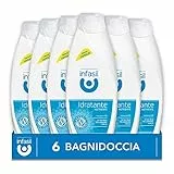 Infasil Bagnodoccia Idratante Nutriente, Clinicamente Testato e Delicato sulla Pelle, 6 Bagnodoccia da 500 ml