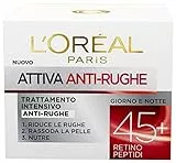 L'Oréal Paris Crema Viso Donna Antirughe Intensiva Giorno, 50 ml, Confezione da 1