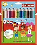 Matita colorata - STABILO color - Astuccio da 24 - Colori assortiti