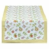 THUN - Runner da Tavola con Bordo Giallo - Cucina, per La Tavola - Idea Regalo - Linea Country - 100% Cotone - 150x48 cm