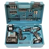 Makita HP333DSAX, trapano a percussione a batteria 12V max./2,0 Ah, 2 batterie + caricabatterie in valigetta