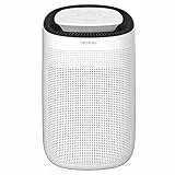 Cecotec Deumidificatore BigDry 2500 PureLight, 750 ml/giorno, serbatoio estraibile da 1 litro, 2 velocità, 2 livelli di deumidificazione, copertura fino a 25 m2, funzione purificatore