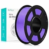 SUNLU Filamento PETG 1,75 mm, Neatly Wound Filamento PETG per Stampante 3D Precisione Dimensione +/- 0,02 mm, Forte e Durevole Filamento PETG per Stampa 3D, Bobina da 1 kg (2,2 lbs), PETG Viola