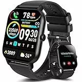 Aptkdoe Smartwatch Uomo Donna, 1.85' Orologio Smartwatch Effettua/Rispondi alle Chiamate, 112 Sportivo, IP68 Impermeabil Fitness Tracker, Smart Watch con Cardiofrequenzimetro/monitoraggio del Sonno