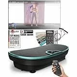 Sportstech - VP250 Pedana Vibrante, Potente Palestra in Casa Piattaforma Vibrante con Motore Silenzioso da 200W, Attrezzi Fitness con 180 Livelli e 7+1 Programmi, Display Digitale Touch, Turchese
