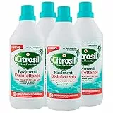 Citrosil Home Protection - Detergente Liquido Pulisci Pavimenti Disinfettante con Vere Essenze di Eucalipto, 900 ml x 4 Flaconi
