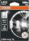 OSRAM LED Premium Retrofit W2.1x9.5d, LED-W5W, illuminazione per interni, 2850CW-02B, Cool White (6.000 K), 12V PKW, Catbus, blister doppio (2 pezzi)