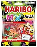 Haribo Frizzi Mix, Caramelle Gommose Frizzanti, Gusto Frutta, Ideali per Feste e Dolci Momenti di Relax - 175gr