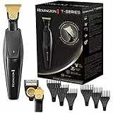 Remington Regolabarba e Rifinitore, Rasatura delicata, lama a T 30 mm + 8 accessori, rasatura precisa a filo pelle, 100% Resistente all'acqua, Batteria al litio, MB7000