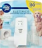 Ambi Pur Profumatore per Ambienti, Diffusore Ambiente e 1 Ricarica, Deodorante Ambienti Elimina Odori di animali, Fino a 80 Giorni di Profumo per Ricarica