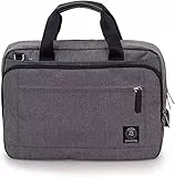 Borsa Ufficio INVICTA - Grigia - Porta PC fino a 13'' - Tracolla - Uomo Donna