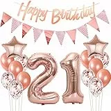 Palloncini 21 Anni Compleanno donna Oro Rosa decorazioni compleanno 21 anni donna palloncini 21 anni donna Oro Rosa festa 21 Anni Palloncini Compleanno 21 anni Decorazione donna