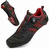 Scarpe Bici da Corsa Donna Uomo Scarpe da Ciclismo da Uomo Donna Scarpe MTB Uomo hmmbor Compatibile con SPD e Delta Blocco Pedale Scarpe da Bicicletta Antiscivolo Traspiranti(39,Nero 9)